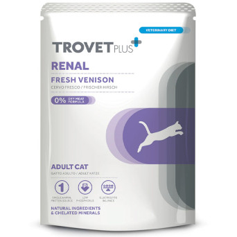 Trovet - Plus Cat Renal Cervo Fresco - 85GR (Gatto) -