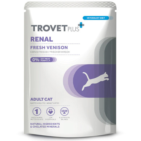 Trovet - Plus Cat Renal Cervo Fresco - 85GR (Gatto) -