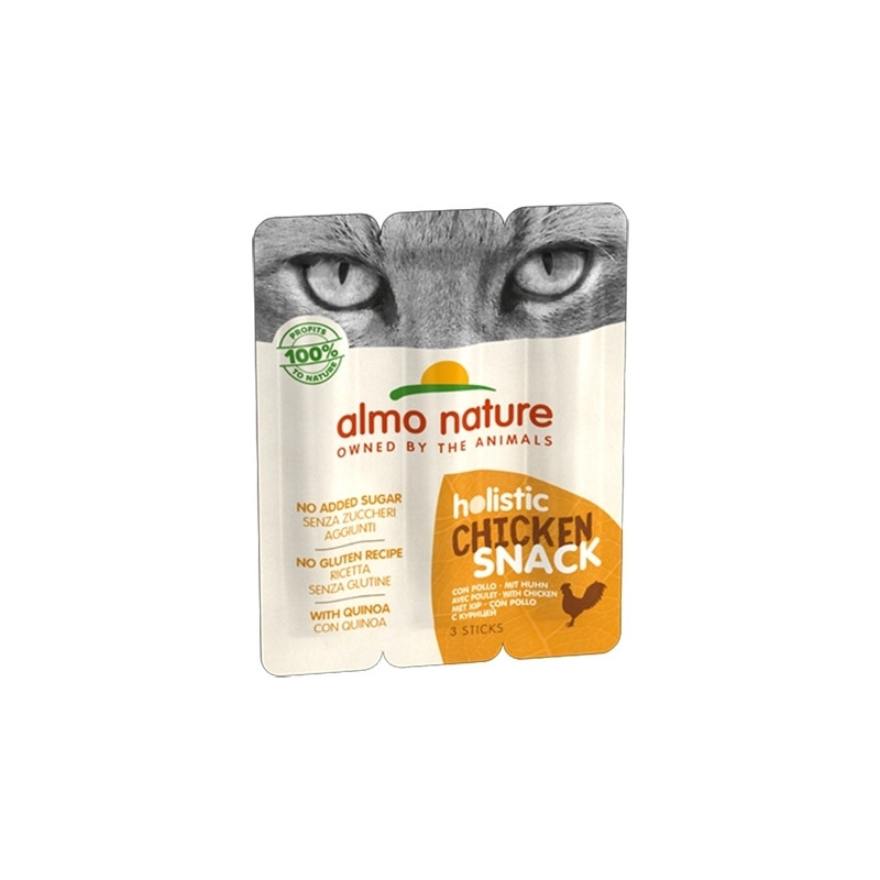 Almo Nature - Holistic Snack mit Huhn - 3Xda 5Gr. (Katze) Almo Nature - Holistic Snack mit Huhn - 3Xda 5Gr. (Katze)