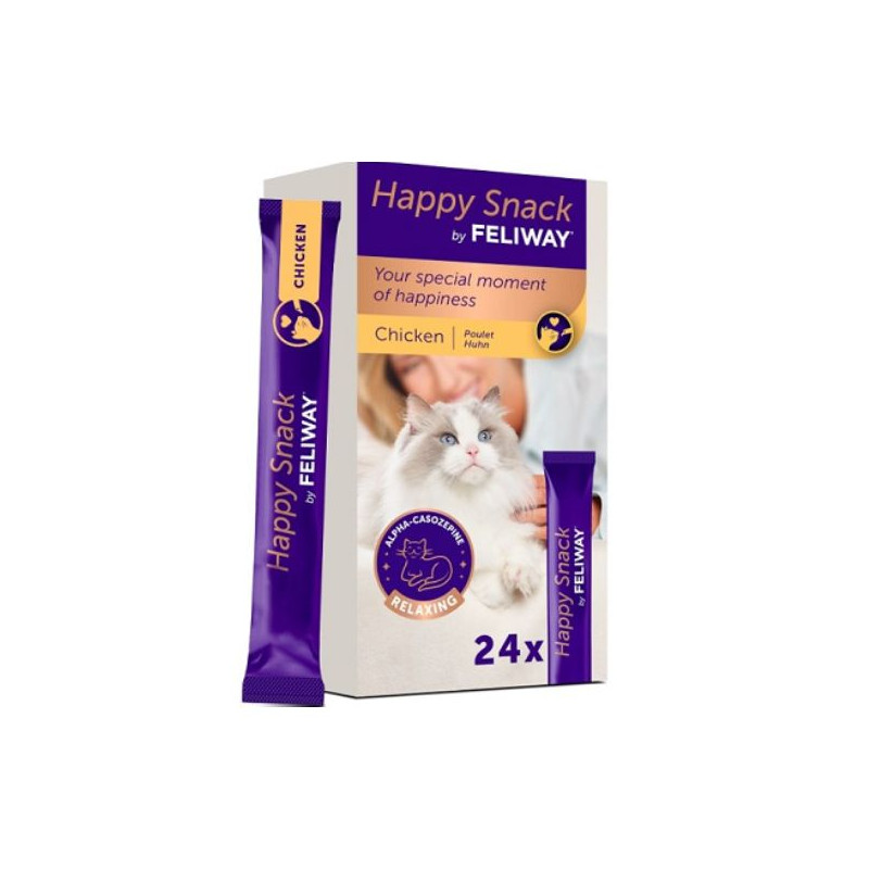 Ceva Salute Animale - Feliway Happy Snack con Pollo per Gatti - 24 Sticks (Gatto) Ceva Salute Animale - Feliway Happy Snack con Pollo per Gatti - 24 Sticks (Gatto)