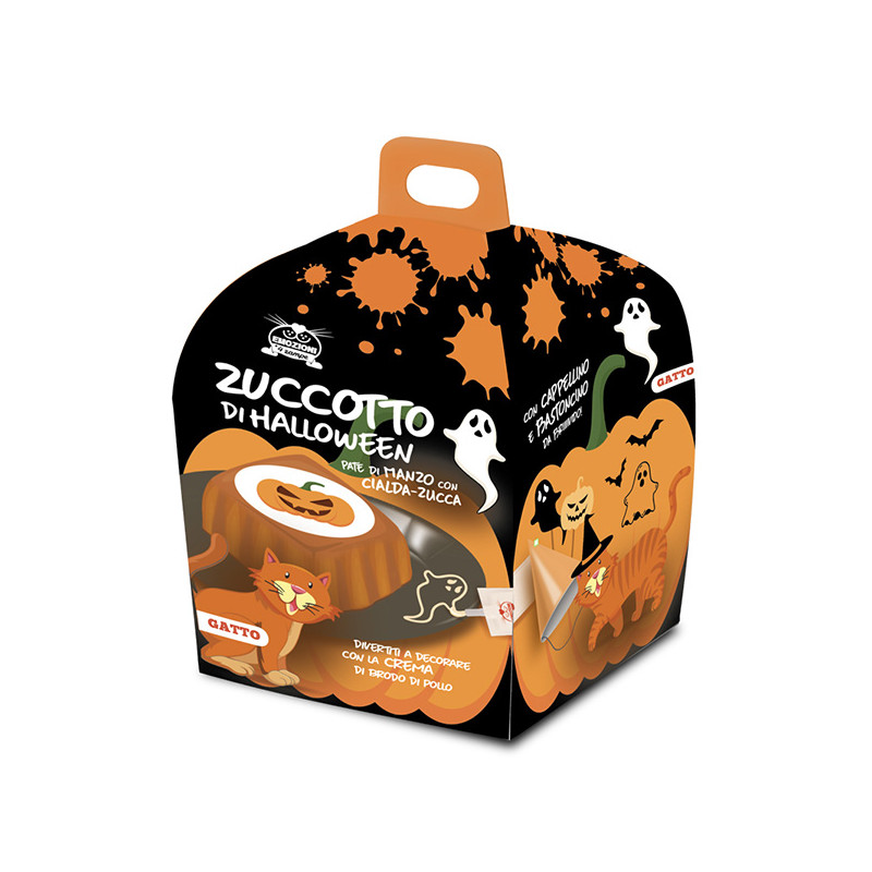 Coltivia - Halloween Zuccotto Kit for Cat with Patè of Beef and Cialda of Pumpkin - 1 Box Completo (Cat) Coltivia - Halloween Zuccotto Kit for Cat with Patè of Beef and Cialda of Pumpkin - 1 Box Completo (Cat)