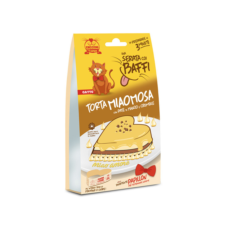 Coltivia - Serata Coi Baffi Torta Miaomosa al Bœuf pour Chats - 1 Coffret Complet (Chat)