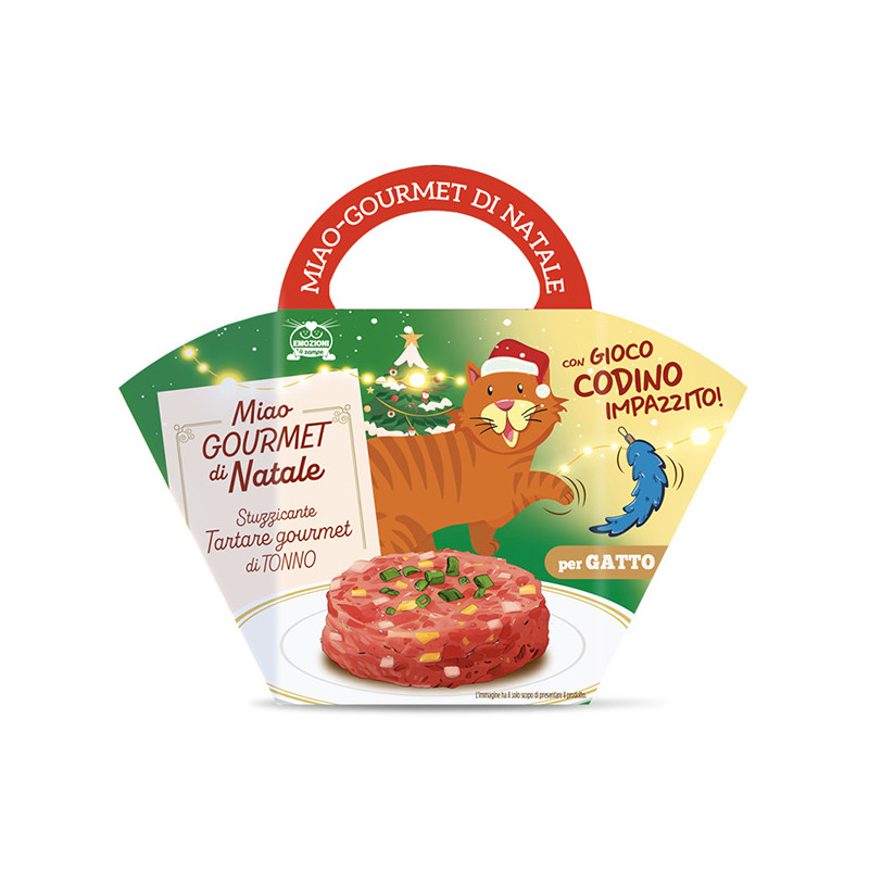 Coltivia - Miao Gourmet von Natale Tartare von Thunfisch mit Gioco für Katzen - 1 Box Completo (Katze)