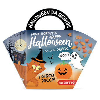 Coltivia - Happy Halloween Kit per Gatto con Can Soffici Snack e Gioco Zucca - 1 Box Completo (Gatto) - 