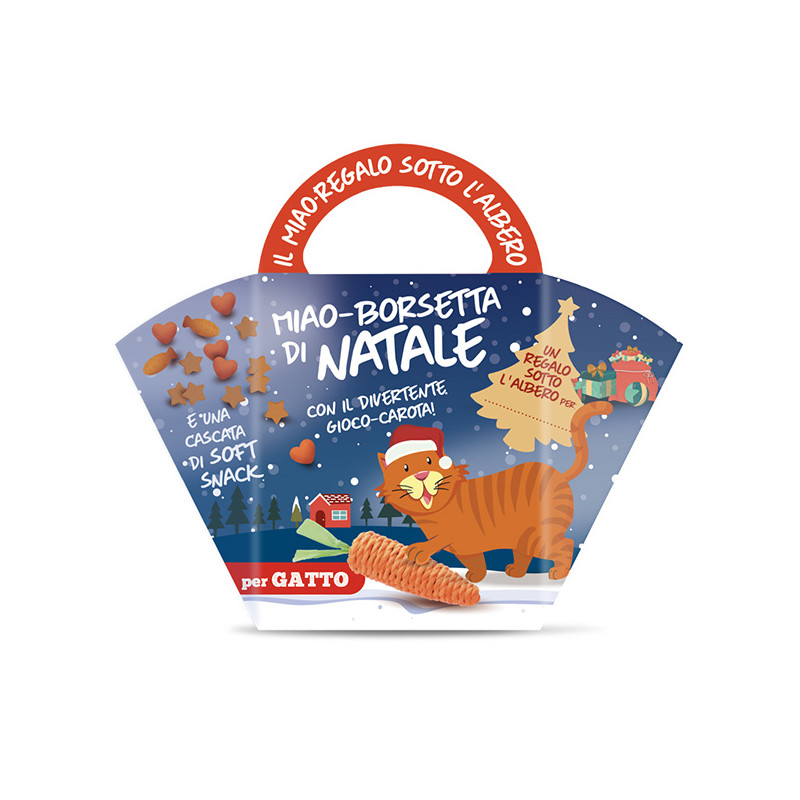 Coltivia - Miao-Borsetta Natale Miao Gourmet di Natale con Soft Snack e Gioco per Gatti - 1 Box Completo (Gatto) Coltivia - Miao-Borsetta Natale Miao Gourmet di Natale con Soft Snack e Gioco per Gatti - 1 Box Completo (Gatto)