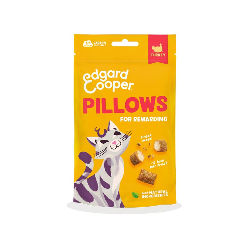 Edgard&Cooper - Snack Cat Pillows al Dinde 60 g (Chat) Edgard&Cooper - Snack Cat Pillows al Dinde 60 g (Chat)