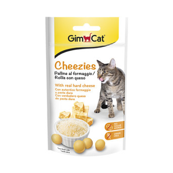 Gimborn Italia - GimCat Cheezies Palline al Formaggio - 50GR (Gatto) - 