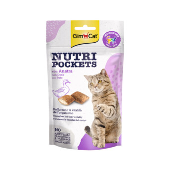Gimborn Italia - GimCat Nutri Pockets con Anatra - 60GR (Gatto) - 
