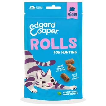 Edgard&Cooper - Snack Cat Rolls Salmone e Pollo - 45GR (Gatto) - 