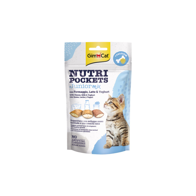 Gimborn Italia - GimCat Nutri Pockets Junior Kitten - 60GR (Gatto) Gimborn Italia - GimCat Nutri Pockets Junior Kitten - 60GR (Gatto)