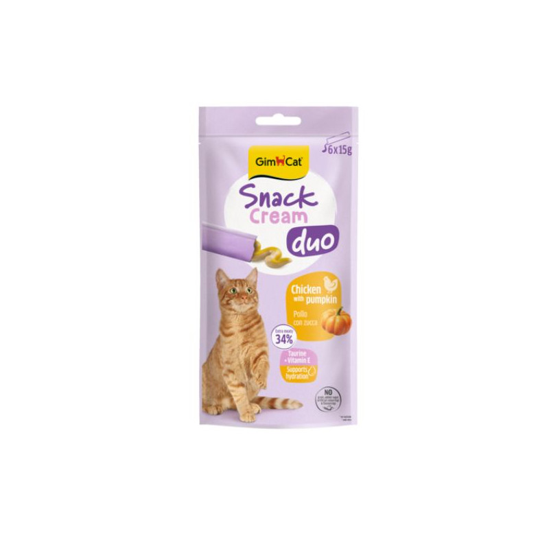 Gimborn Italia - Gimcat Snack Cream Duo Huhn mit Kürbis - 6x15GR (Katze) Gimborn Italia - Gimcat Snack Cream Duo Huhn mit Kürbis - 6x15GR (Katze)