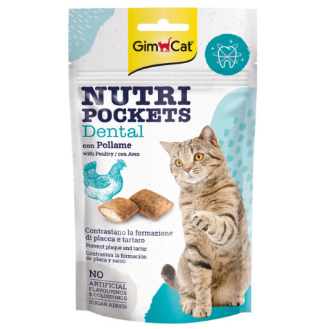 Gimborn Italia - Gimcat Nutripockets Dental - 60GR (Gatto) - 