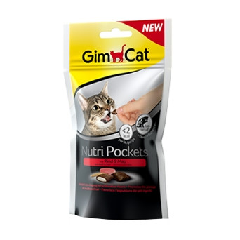 Gimborn Italia - Nutripockets con Manzo & Malto - 60GR (Gatto) - 