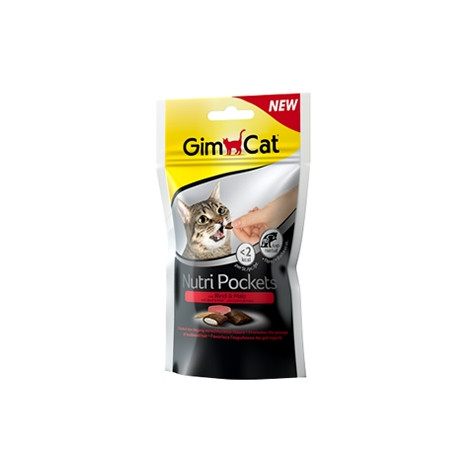Gimborn Italia - Nutripockets con Manzo & Malto - 60GR (Gatto) - 