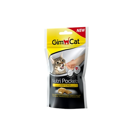 Gimborn Italia - Nutripockets con Formaggio e Taurina - 60GR (Gatto) - 