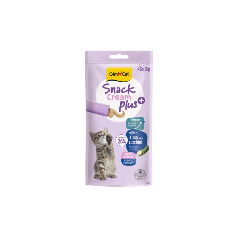 Gimborn Italia - Snack Cream Plus Tonno avec Courgettes - 6x15 g (Chat) Gimborn Italia - Snack Cream Plus Tonno avec Courgettes - 6x15 g (Chat)