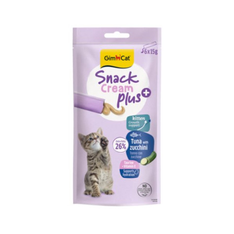 Gimborn Italia - Snack Cream Plus Tonno con Zucchine - 6x15GR (Gatto) - 