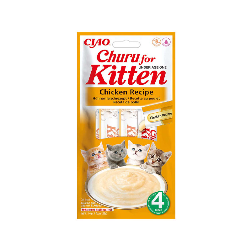 Inaba - Churu Kitten with Chicken - 4 Sticks x 14Gr. (Cat) Inaba - Churu Kitten with Chicken - 4 Sticks x 14Gr. (Cat)
