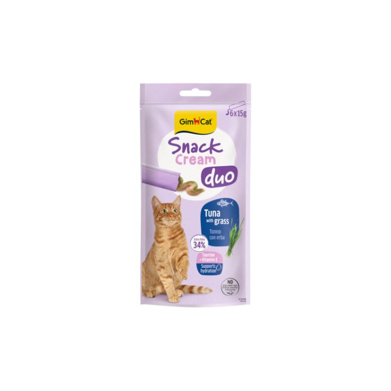 Gimborn Italia - Gimcat Snack Cream Duo Tonno con Erba - Snack (Gatto) Gimborn Italia - Gimcat Snack Cream Duo Tonno con Erba - Snack (Gatto)