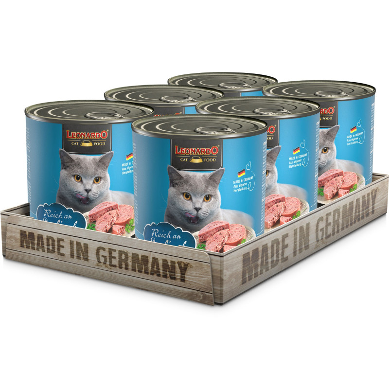Leonardo Ocean Fish 6x 800 gr. (can) (Cat)
