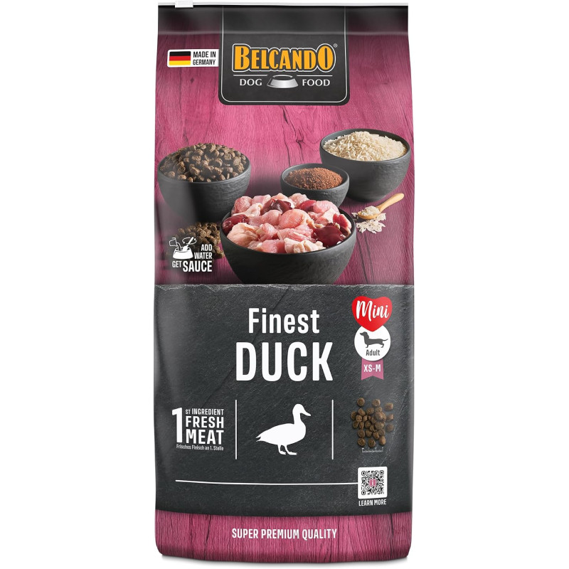 Belcando Finest Duck 1 kg - Crocchette all'anatra per cani di taglia piccola