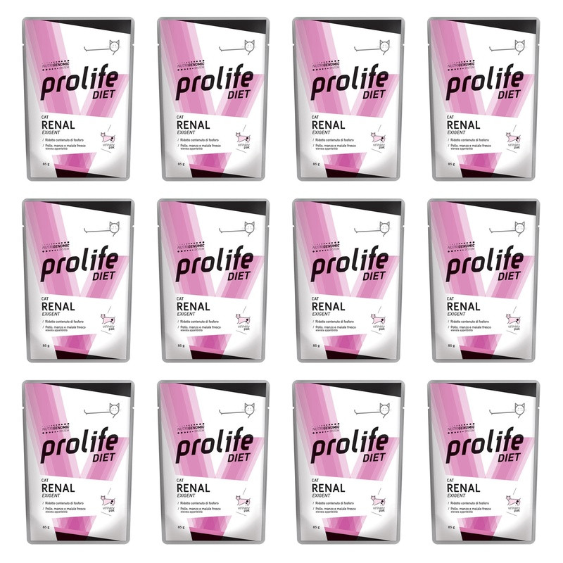 Prolife - Prolife Veterinary Renal Exigent 85 g.x12 Prolife - Prolife Veterinary Renal Exigent 85 g.x12