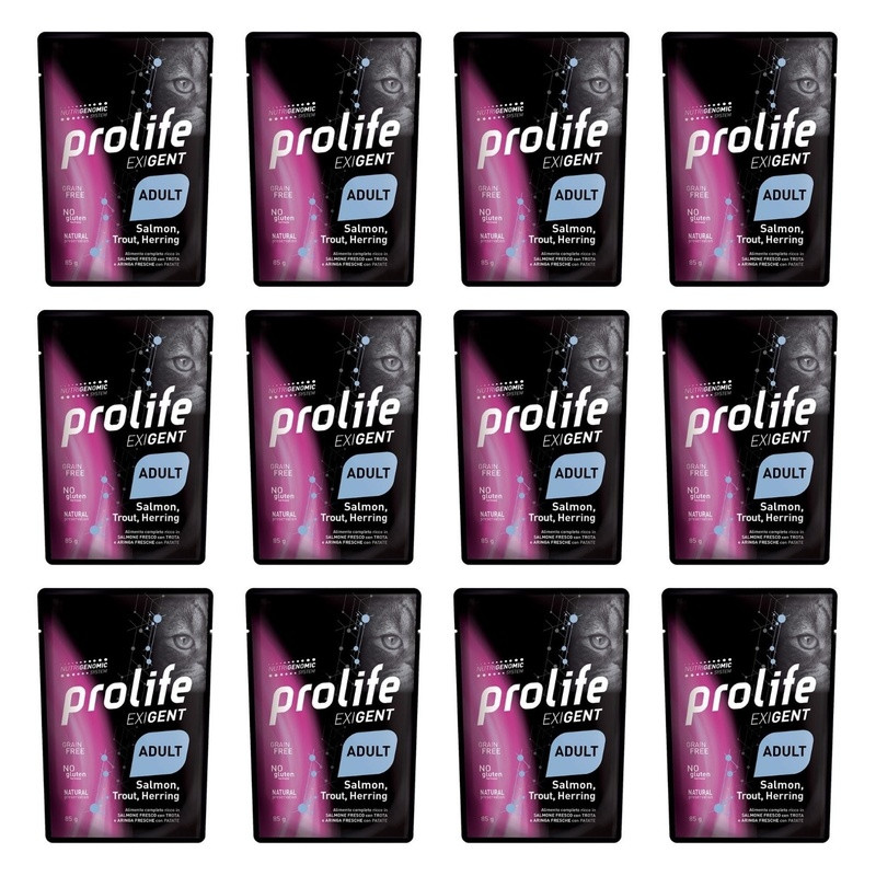 Prolife - Exigent Adult Salmon Trout & Herring 12x85gr