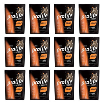 Prolife - Dual Fresh Adult Lammforelle 12x85gr - 