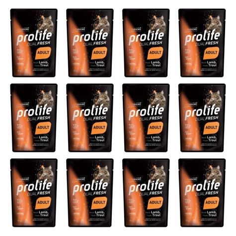 Prolife - Dual Fresh Adult Lamb Trout 12x85gr - 