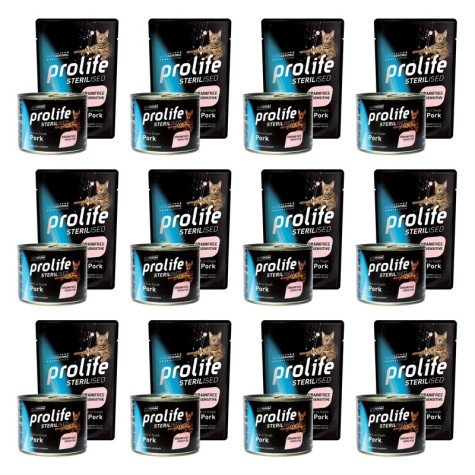 Prolife - Sterilised Grain Free Adult Pork 12x85gr