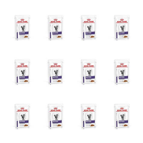 Royal Canin - Veterinary Diet Neutered Adult Häppchen in Salsa - 12x85GR (Katze) - 