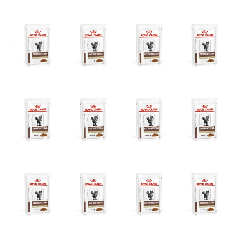 Royal Canin - Veterinary Diet Gastrointestinal Fibre Response Umido - 12x85GR (Gatto) Royal Canin - Veterinary Diet Gastrointestinal Fibre Response Umido - 12x85GR (Gatto)