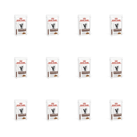 ROYAL CANIN Veterinary Diet Gastrointestinal Moderate 12 sachets of 85 gr.