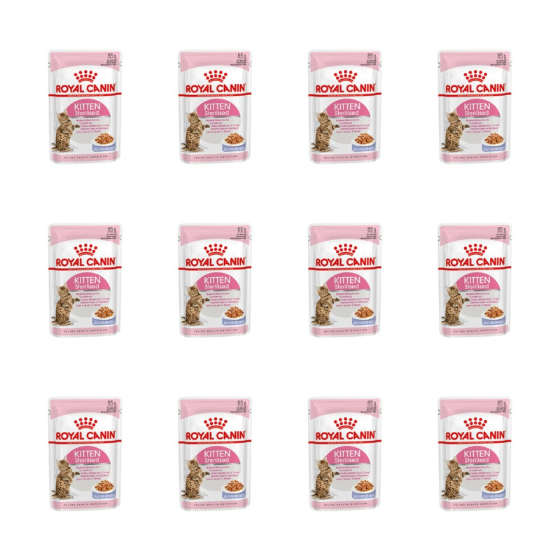 ROYAL CANIN Kitten Sterilised en sauce 12x 85 g. ROYAL CANIN Kitten Sterilised en sauce 12x 85 g.