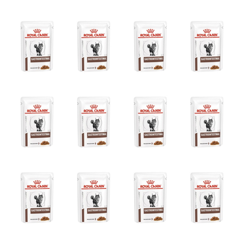 ROYAL CANIN Veterinary Diet Gastrointestinal 12 sachets 85 g. ROYAL CANIN Veterinary Diet Gastrointestinal 12 sachets 85 g.