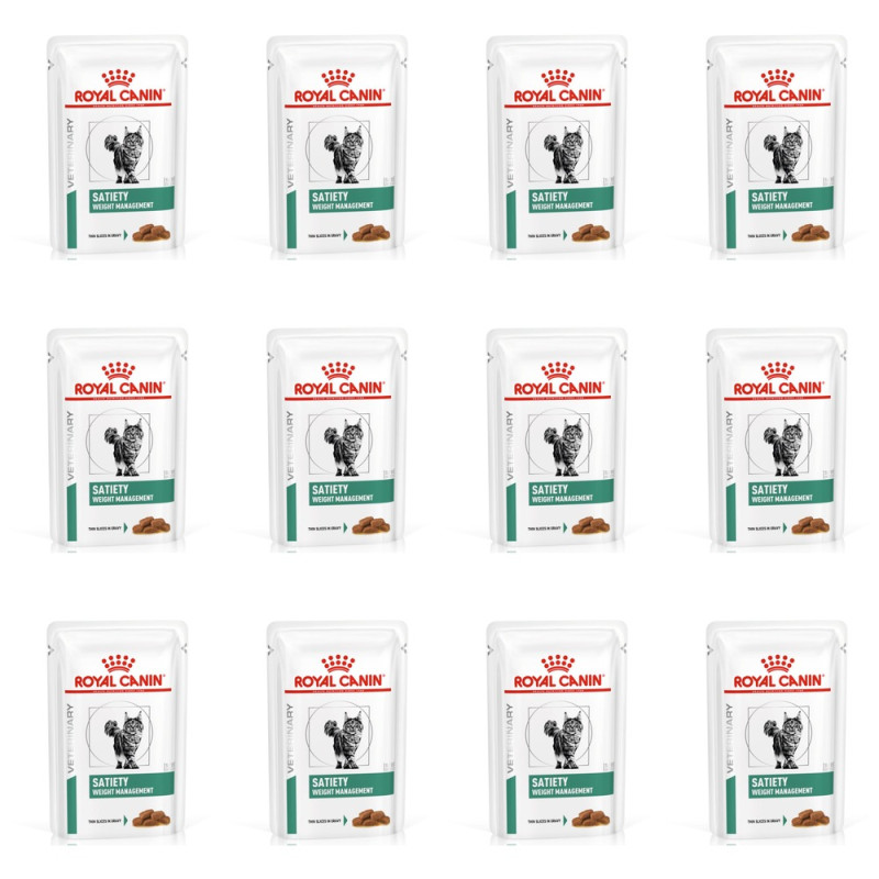 Royal Canin Vet Chat Satiety Weight Management (12 Sachets 85 g)