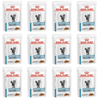 royal canin sensitivity control chicken rice 12 bags of 85 gr. - 