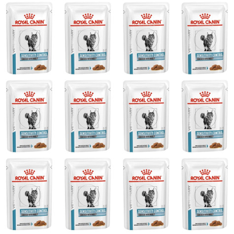 royal canin sensitivity control pollo riso 12 buste da 85 gr.