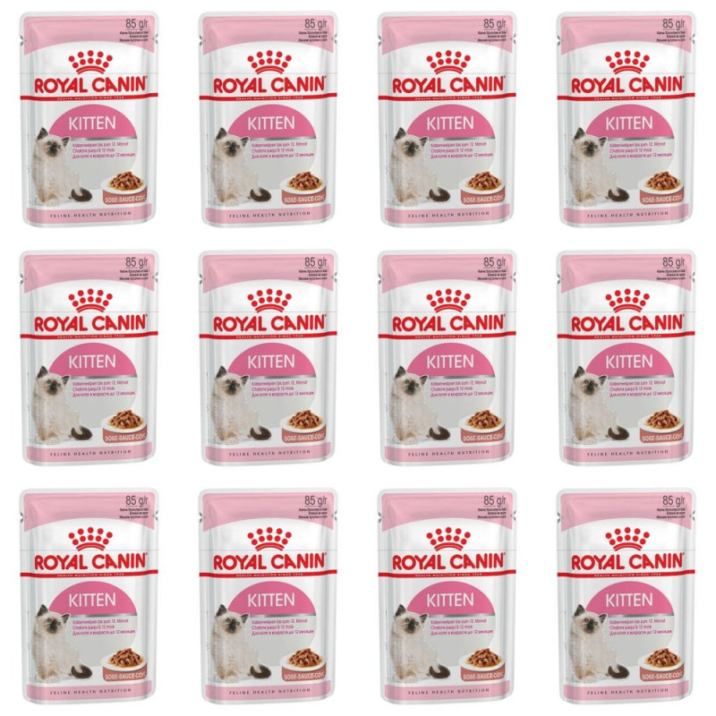 Royal canin kitten salsa 12 buste 85 gr Royal canin kitten salsa 12 buste 85 gr