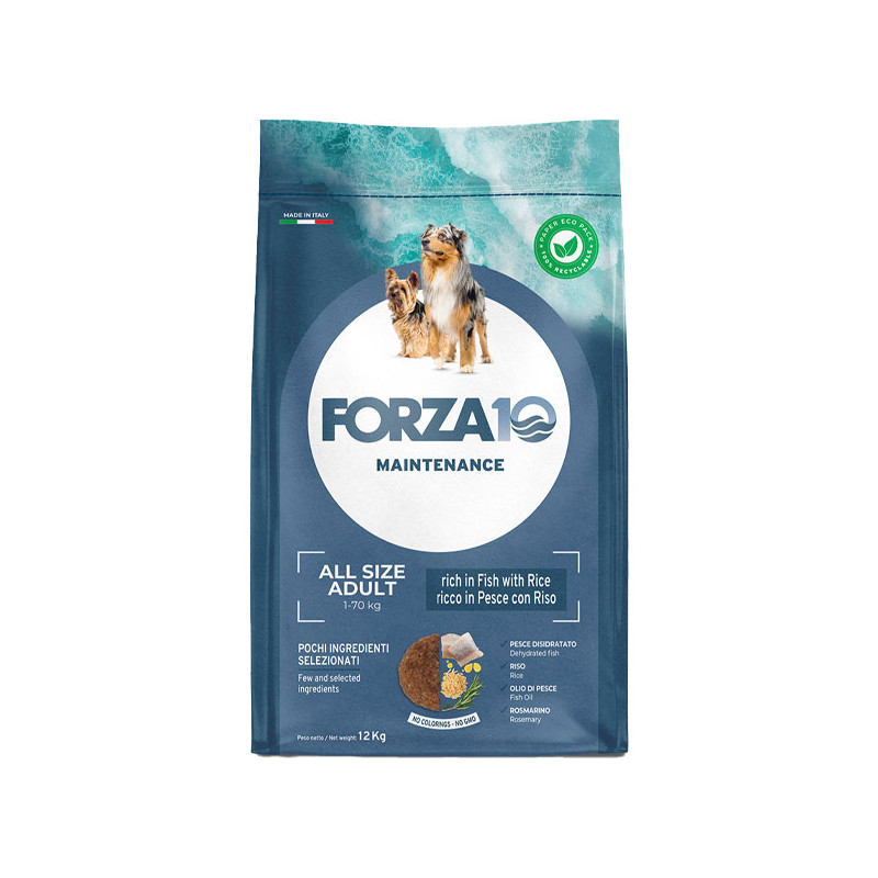 Forza10 Maintenance All Size Fish with Rice 12 kg Forza10 Maintenance All Size Fish with Rice 12 kg