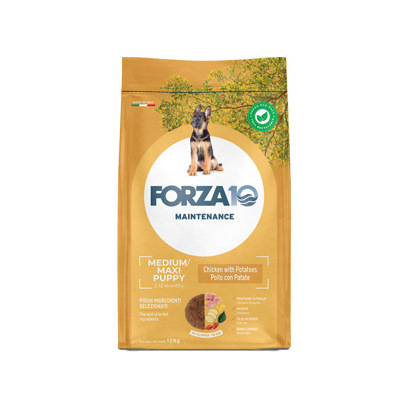 Forza10 Maintenance Puppy Junior Medium Maxi Huhn und Kartoffeln 12 kg Forza10 Maintenance Puppy Junior Medium Maxi Huhn und Kartoffeln 12 kg