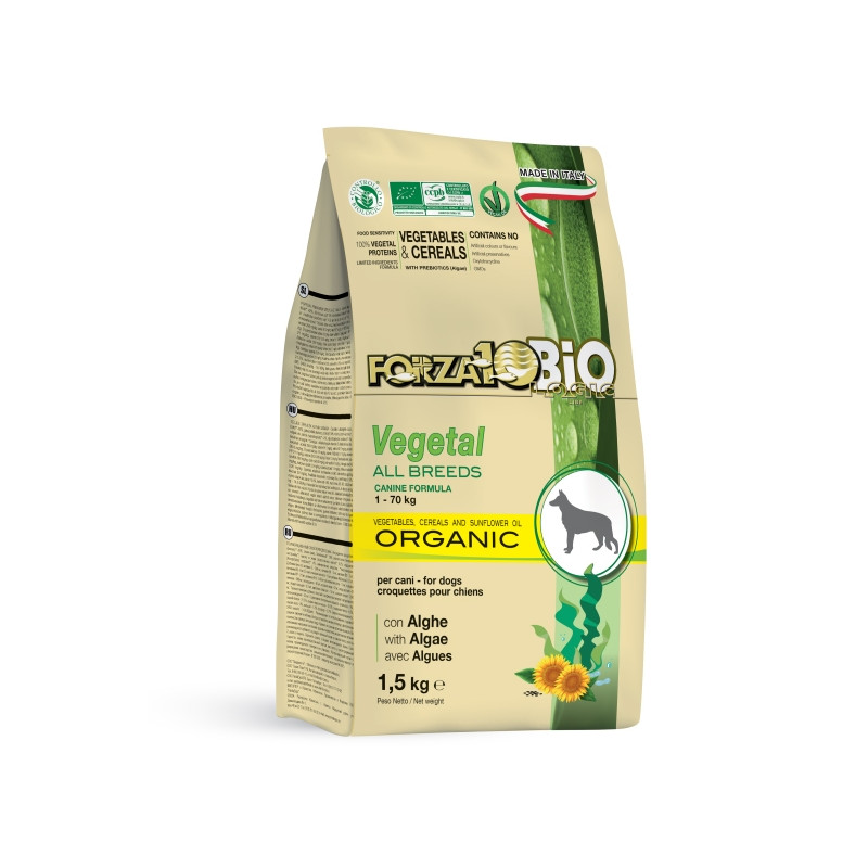 Forza10 Vegetal Bio All Breeds aux Algues 1,5 kg Forza10 Vegetal Bio All Breeds aux Algues 1,5 kg