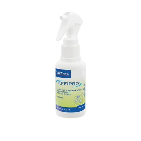 Virbac Effipro Spray - Antiparasitaire pour chiens e gatti - 100ML -