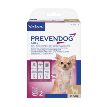 Virbac Prevendog - Collare antiparassitario für Hunde - 35CM - 