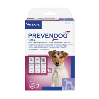 Virbac Prevendog - Collare antiparassitario für Hunde - 60CM - 