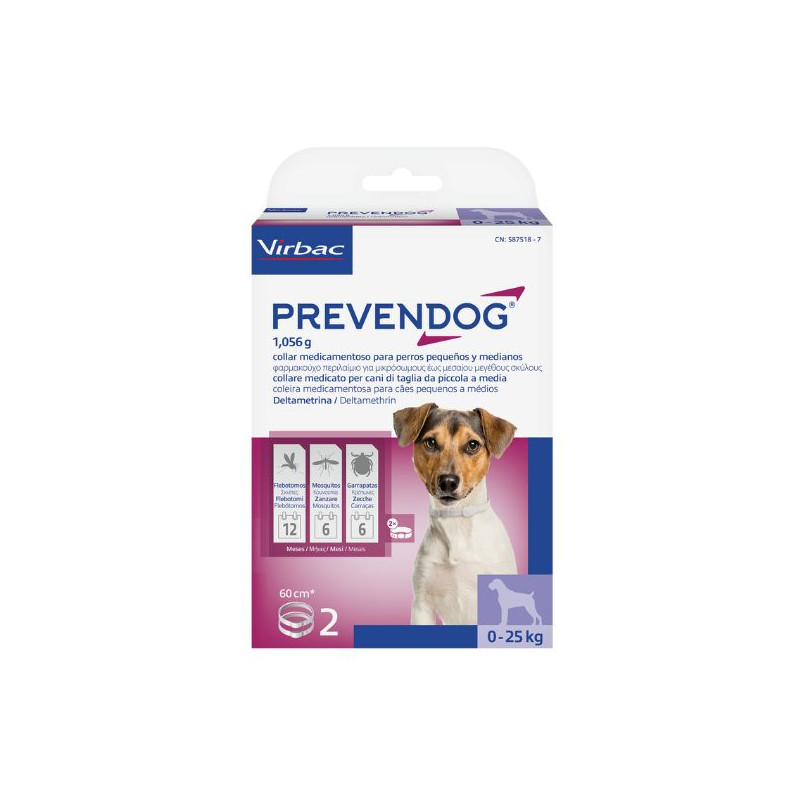Virbac Prevendog - Collare antiparassitario für Hunde - 60CM Virbac Prevendog - Collare antiparassitario für Hunde - 60CM