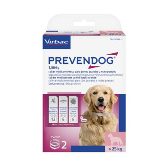 Virbac Prevendog - Collare antiparassitario für Hunde - 75CM - 