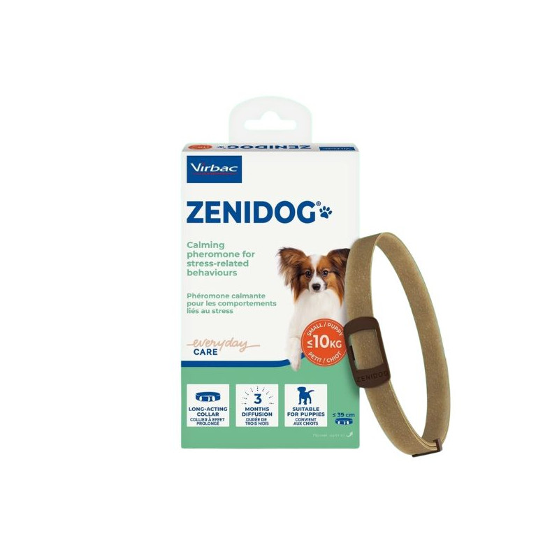 Virbac Zenidog collare pour chiens - Small - Per cuccioli fino a 10 Kg Virbac Zenidog collare pour chiens - Small - Per cuccioli fino a 10 Kg
