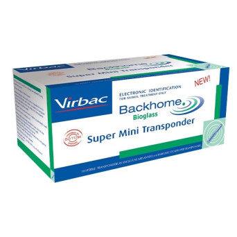 Virbac Microchip Back Home Bioglass Super Mini Transponder per esotici - Microchip - 