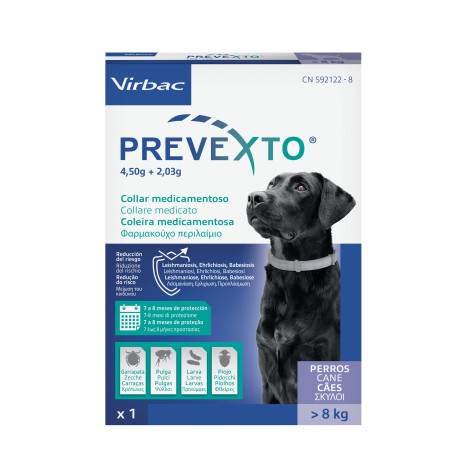 Virbac Prevexto für Hunde oltre 8Kg - Halsband - oltre 8KG - 70CM - 